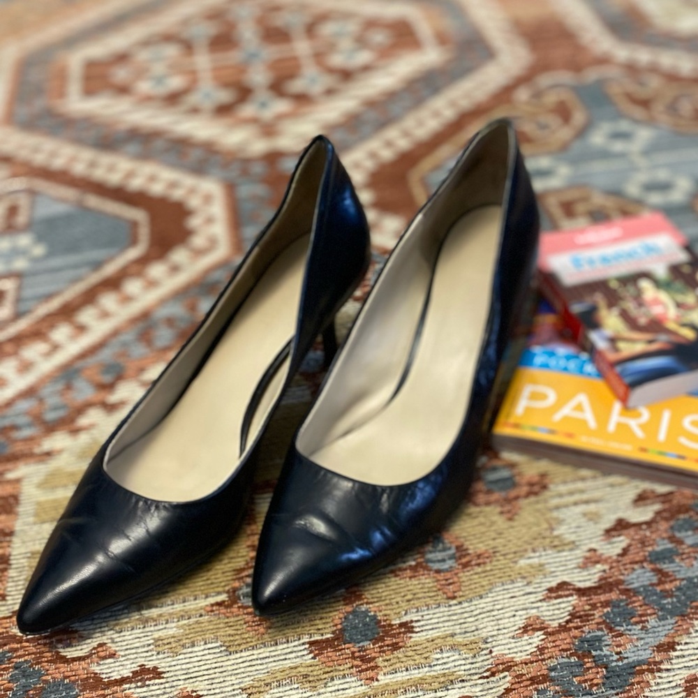 Nine West Black Kitten Heel - 8
